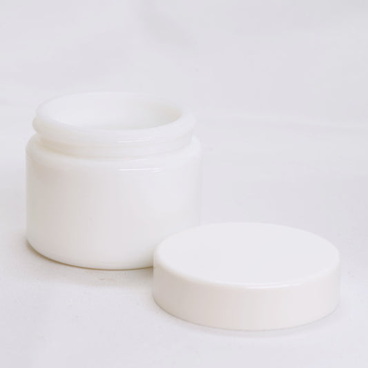 Glastiegel Opac-Weiss 50 ml