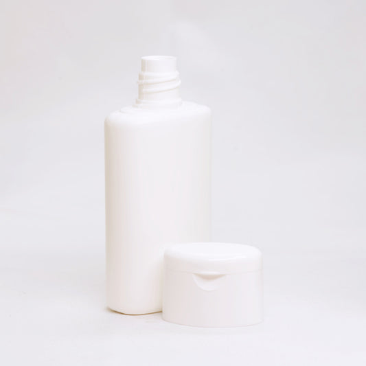 Ovalflasche PE weiss 100 ml